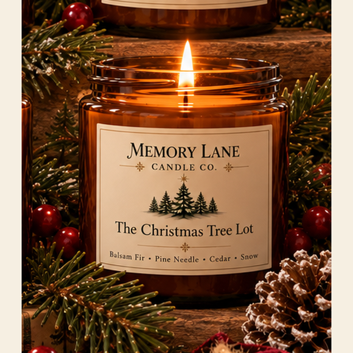 Memory Lane Candle Co. The Christmas Tree Lot candle